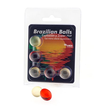 Conjunto 5 Bolas Brasileiras Gel Superaquecedor Efeito