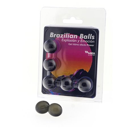 Conjunto 5 Bolas Brasileiras Emocionante Gel Power Effect