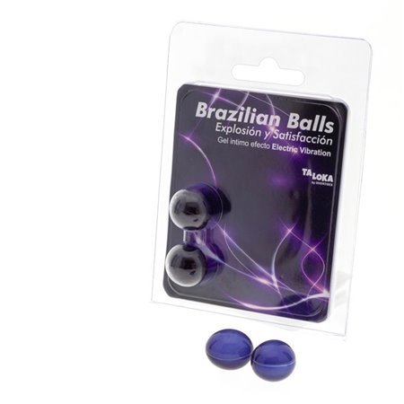 Conjunto de 2 bolas brasileiras com efeito de vibração elétrica emocionante