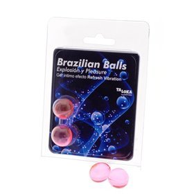 Conjunto 2 Bolas Brasileiras Vibração com Efeito Refrescante Emocionante