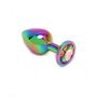Plug anal com joia Pisa Rainbow