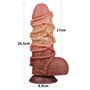 Vibrador Dupla Camada King Size Nature 9.5