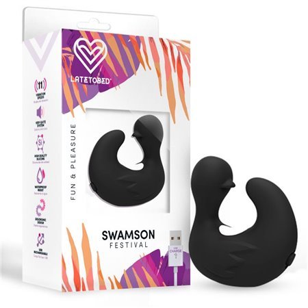 Estimulador Swamson Thimble Duckling USB Silicone Preto