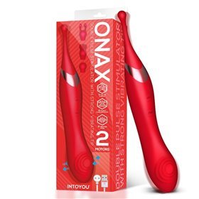 Vibrador de ponto duplo Onax e estimulador USB de pulso duplo