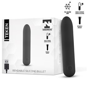Bala vibratória de silicone líquido flexível Teken Unibody USB magnético