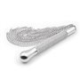Flogger de corrente com alça de strass
