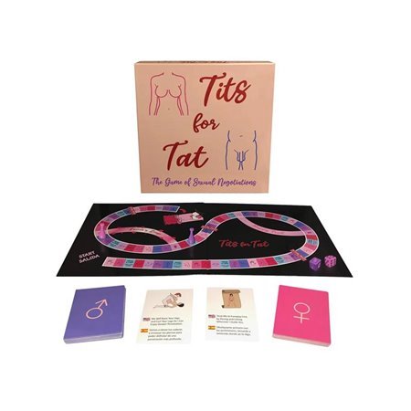 Jogo de tabuleiro Tits For Tat - O jogo das negociações sexuais