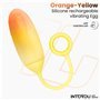 Ovo com APP Silicone Dupla Camada Amarelo/Laranja