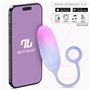 Ovo com APP Silicone Dupla Camada Rosa/Azul