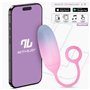 Ovo com APP Silicone Dupla Camada Azul/Rosa