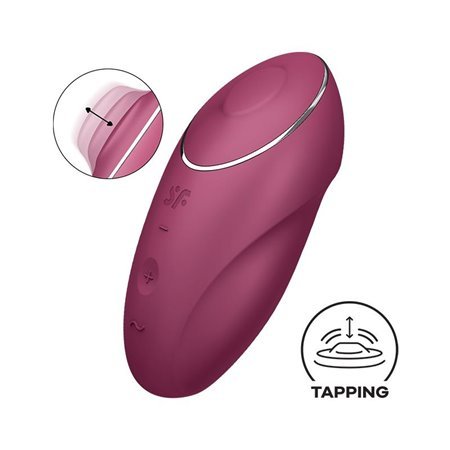 Tap and Climax 1 Vibrador e Tapping Vermelho