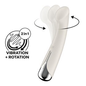 Vibrador e Rotador Spinning G-Spot 1 Bege