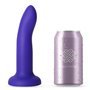 Vibrador com vibração que muda de cor de azul para roxo tamanho M 17 cm