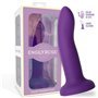 Vibrador que muda de roxo para rosa tamanho S 14 cm
