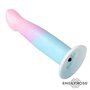 Vibrador com Vibração e Ventosa Cor Degradê 17 cm