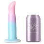 Vibrador com Vibração e Ventosa Cor Degradê 17 cm
