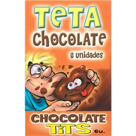 Caixa de Quadrinhos em Forma de Peito Chocolate Amargo 6 unidades