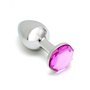 Plugue Anal Metálico Sofia Joya Rosa