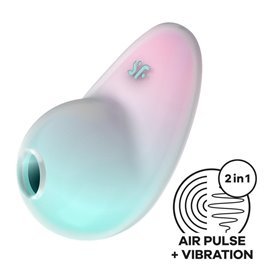 Sugador de clitóris Pixie Dust com vibração menta/rosa