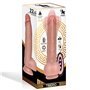 Tiberio Realistic Dildo Turbo Shaking com Impulso, Rotação 360º e Controle Remoto Silicone Líquido