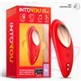 Vibrador de calcinha com APP de silicone vermelho