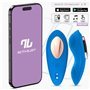 Vibrador de calcinha com APP de silicone azul