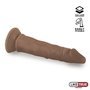 Lenser Dildo Realista Articulável-Posível Vibrador 8 Marrom