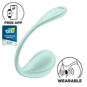 Vibrador de calcinha de pétala suave com APP Verde