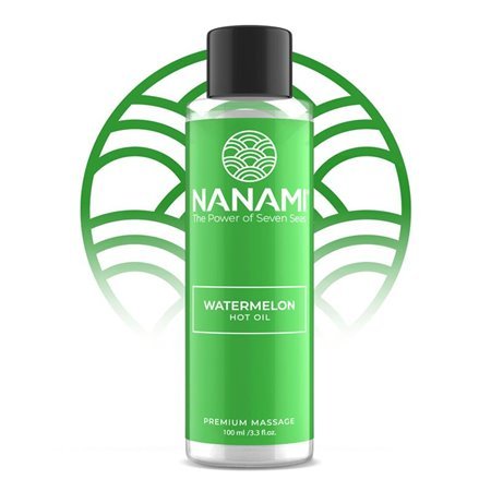 Óleo de massagem com efeito térmico e aroma de melancia Nanami 100ml
