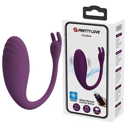 Ovo Vibratório Catalina com APP Roxo