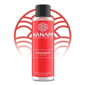 Óleo quente com efeito térmico óleo de massagem aroma de morango 100ml