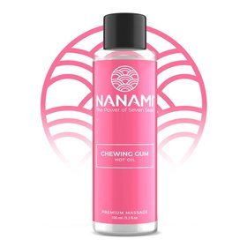 Nanami óleo de massagem efeito calor óleo quente aroma chiclete 100ml
