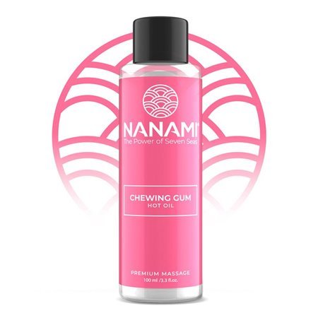 Nanami óleo de massagem efeito calor óleo quente aroma chiclete 100ml