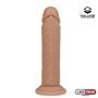 Silicone líquido vibrador realista dupla camada 8.5