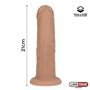 Silicone líquido vibrador realista dupla camada 8.25