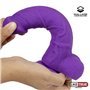 Silicone Líquido Vibrador Realista Camada Dupla 8 Roxo