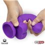 Silicone Líquido Vibrador Realista Camada Dupla 8 Roxo