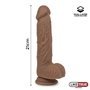 Silicone líquido realista do vibrador Dual Layer 8,25 Tan