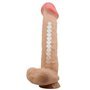 Vibrador de pele deslizante realista 26 cm