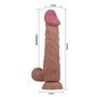 Vibrador de pele deslizante realista 24 cm