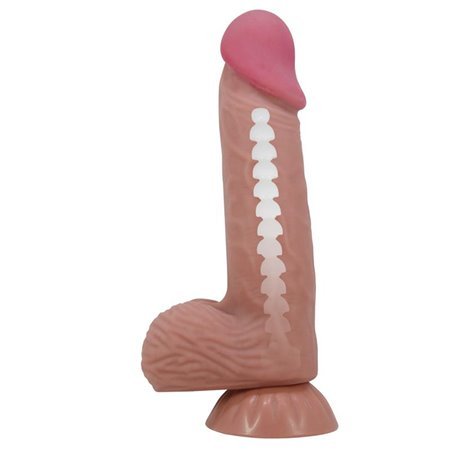 Vibrador de pele deslizante realista 20,6 cm