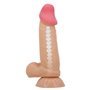 Vibrador realista com pele deslizante 19,4 cm