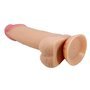 Vibrador realista com pele deslizante 19,4 cm