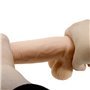 Vibrador realista com pele deslizante 19,4 cm