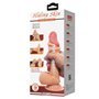 Vibrador realista com pele deslizante 19,4 cm