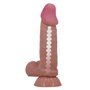 Vibrador realista com pele deslizante 19,4 cm
