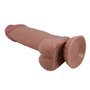 Vibrador realista com pele deslizante 19,4 cm