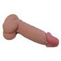 Vibrador realista com pele deslizante 19,4 cm