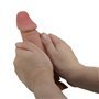 Vibrador realista com pele deslizante 19,4 cm
