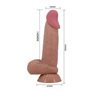 Vibrador realista com pele deslizante 19,4 cm